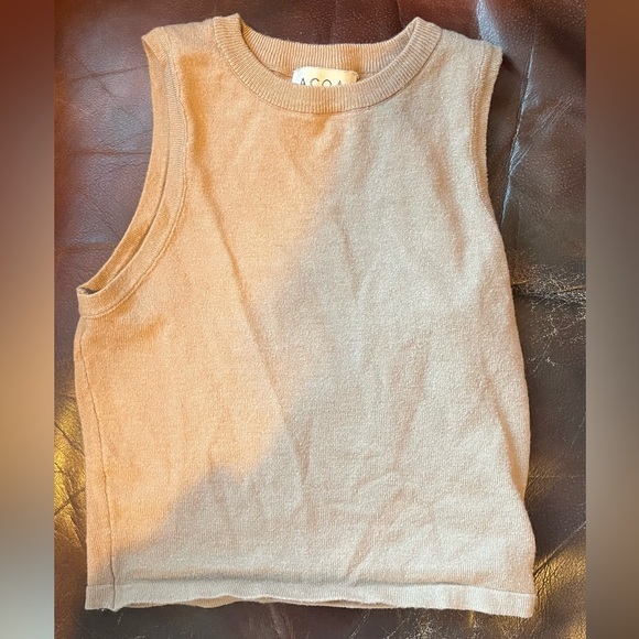 Tan sweater like tank - Picture 1 of 3